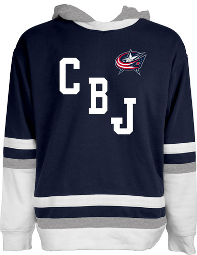 Hockey Jersey Blue Jackets Sweatshirt Blue 84 CBJ Hooded Hockey