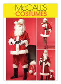 McCall's M5550 | Misses'/Men's Mr. and Mrs. Claus Costumes and Bag | Front of Envelope