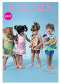 McCall's M6541 | Infants' Tent Top, Dress, Shorts and Appliqués | Front of Envelope