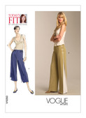 Vogue Patterns V1050 | Misses' Flared Pants | Front of Envelope