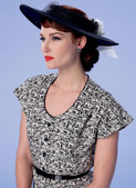 Butterick B6363 | Misses' Button-Front, Flutter Sleeve Dresses and Sun Hats
