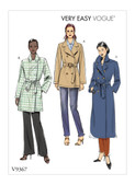 Vogue Patterns V9367 | Misses' Coat and Belt | Front of Envelope