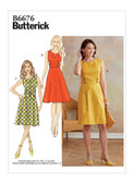 Butterick B6676 | Misses' Dress | Front of Envelope