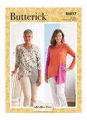 Butterick B6817 (Digital) | Misses' Top | Front of Envelope