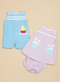 Butterick B6905 | Baby Overalls, Dress and Panties