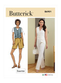 Butterick B6901 | Misses' Vest, Pants and Shorts | Front of Envelope