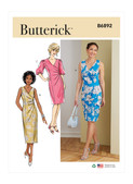 Butterick B6892 | Misses' Dress | Front of Envelope