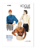 Vogue Patterns V1902 | Misses' Blouse | Front of Envelope