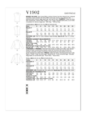 Vogue Patterns V1902 | Misses' Blouse | Back of Envelope