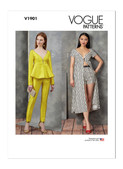 Vogue Patterns V1901 | Misses' Tops, Shorts and Pants | Front of Envelope