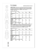 Vogue Patterns V1908 | Misses' Dress | Back of Envelope