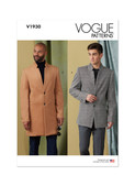 Vogue Patterns V1930 | Men's Coat | Front of Envelope
