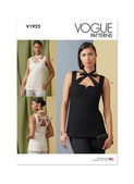 Vogue Patterns V1922 | Misses' Sleeveless Top | Front of Envelope