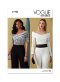 Vogue Patterns V1923 | Misses' Off-The-Shoulder Bodysuit | Front of Envelope