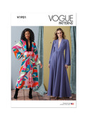 Vogue Patterns V1921 | Misses' Dress in Two Lengths | Front of Envelope