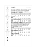 Vogue Patterns V1921 | Misses' Dress in Two Lengths | Back of Envelope