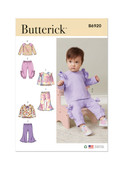 Butterick B6920 | Infants' Knit Top and Pants | Front of Envelope