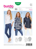 Burda Style BUR6849 | Misses' Tops | Front of Envelope