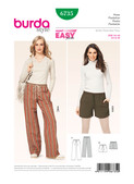 Burda Style BUR6735 | Misses' Pants | Front of Envelope