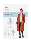 Simplicity S8742 | Misses' Cardigan | Front of Envelope