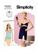 Simplicity S9285 | Misses' Camisoles, Slip & Panties | Front of Envelope