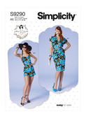 Simplicity S9290 | Misses' & Misses' Petite Bolero, Bustier, Sarong & Shorts | Front of Envelope