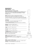 Simplicity S9357 | Table Décor, Décorations, Tea Towel and Apron | Back of Envelope