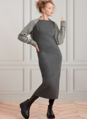 Simplicity S9372 | Misses' Knit Dress and Shrugs