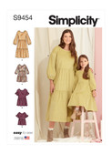 Simplicity S9454 | Children's & Misses' Dress and Top | Front of Envelope
