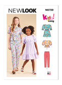 New Look N6739 | Children's and Girls' Dress, Top and Pants | Front of Envelope