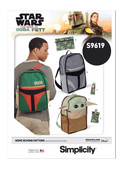 Simplicity S9619 | Disney Star Wars Backpacks and Accessories | Front of Envelope