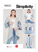 Simplicity S9633 | Misses' Crochet and Sew Top, Jacket and Bag | Front of Envelope