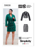 Simplicity S9638 | Misses' Jackets and Skirt by Mimi G | Front of Envelope