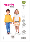 Burda Style BUR9254 | Children's Sweatshirt | Front of Envelope