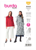 Burda Style BUR5984 | Misses' Caban Jacket and Trench Coat | Front of Envelope