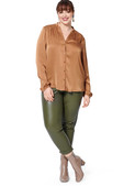 Burda Style BUR5965 | Misses' Blouse with Shoulder Yoke and Stand Collar