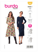 Burda Style BUR5983 | Misses' Dress with Waistband and Wide or Narrow Skirt | Front of Envelope