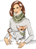 Simplicity S9663 | Pet Coats with Optional Hoods and Cowls in Sizes S-M-L and Adult Cowl