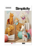 Simplicity S9666 | Plush Animals by Elaine Heigl | Front of Envelope