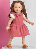 Simplicity S9661 | Children's Knit Tops, Overalls, and Jumper and Doll Clothes for 18" Doll