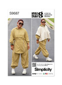 Simplicity S9687 | Misses' Jacket, Poncho and Pants by Mimi G | Front of Envelope