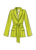 Simplicity S9688 | Misses' and Women's Jacket with Tie Belt
