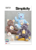 Simplicity S9731 | Stuffed Bear by Carla Reiss Design | Front of Envelope