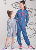 Simplicity S9722 | Children's and Girls' Jumpsuit, Romper and Dress