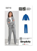 Simplicity S9719 | Boys' Knit Jacket and Pants by Mimi G Style | Front of Envelope