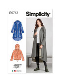 Simplicity S9713 | Misses' Jacket in Two Lengths - Designed for American Sewing Guild | Front of Envelope