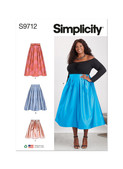 Simplicity S9712 | Women's Skirts | Front of Envelope