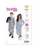Burda Style BUR9245 | Burda Style Pattern 9245 Children's Jumpsuit | Front of Envelope