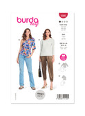 Burda Style BUR5900 | Burda Style Pattern 5900 Misses' Top | Front of Envelope