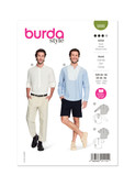 Burda Style BUR5895 | Burda Style Pattern 5895 Men's Top | Front of Envelope